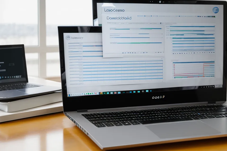 Übersichtliches Plattform-Dashboard für den Online-Kurs mit klarer Kurs-Struktur auf dem Laptop